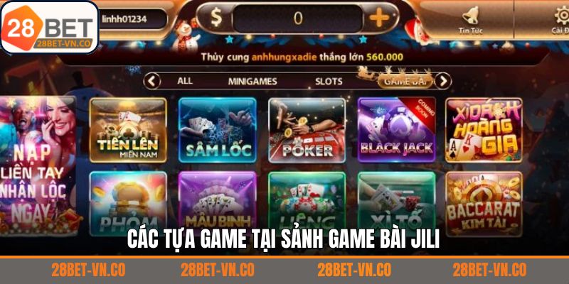 Game bài Jili đem tới rất nhiều siêu phẩm chất lượng 