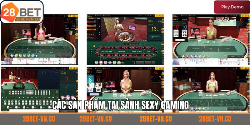 Các tựa game casino hấp dẫn tại sảnh SG